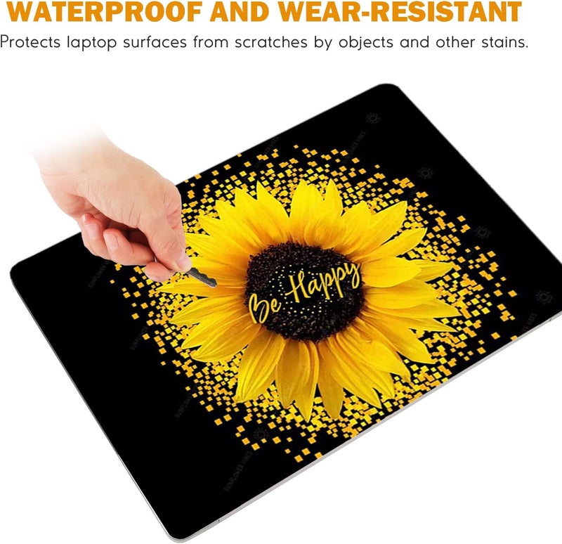 DINKY Laptop Skin Sticker Decal, 12" 13" 13.3" 14" 15" 15.4" 15.6 inch Laptop Universal Reusable Vinyl Skin Stickers Cover Art Decal Notebook PC Personalized Protector-Sunflower - Image 4